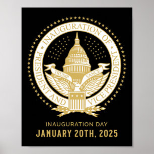 Affiche Commémorer la 60e inauguration présidentielle prés