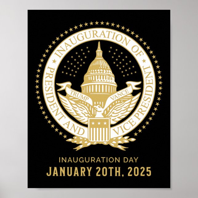 Affiche Commémorer la 60e inauguration présidentielle prés (Devant)