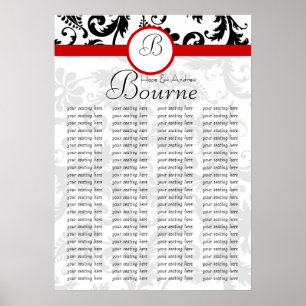 Affiche commence à 11,20 $ Carte de siège pour la réceptio