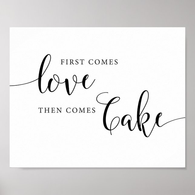 Affiche Commence L'Amour Puis Vient Cake Mariage Cake Pann (Devant)