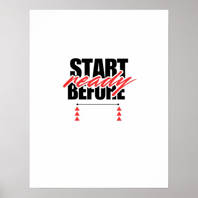 Affiche Commencer avant d'être prêt (Devant)