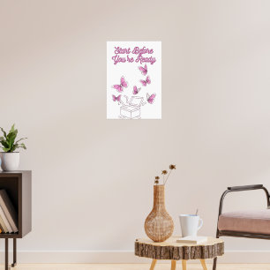 Affiche Commencer avant d'être prêt - Motivation minimale
