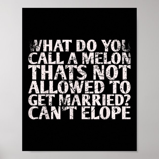Affiche Comment Appelez-Vous Un Melon Qui N'Est Pas Autori (Devant)