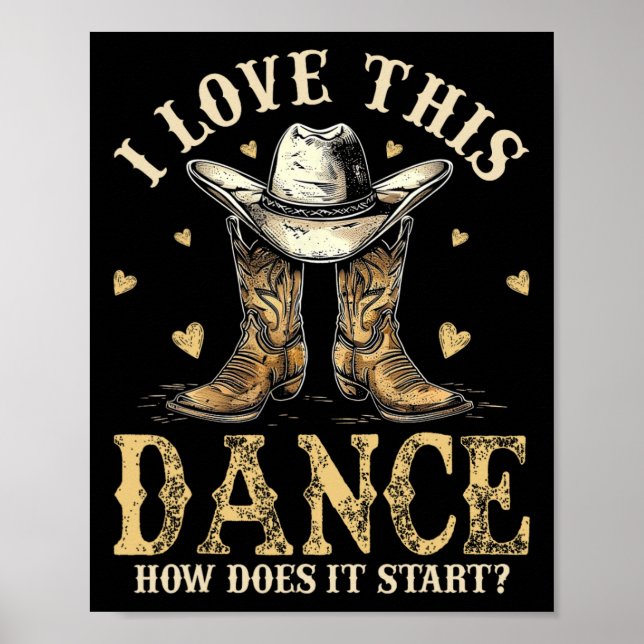 Affiche Comment Cette Danse Commence Ligne Danse Pays (Devant)