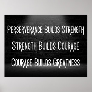 Affiche Comment construire la grandeur - Motivationnel