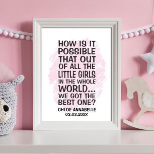 Affiche Comment est-il possible que de toutes les petites 