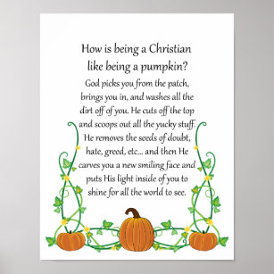 Affiche Comment être chrétien est-il comme être Citrouille