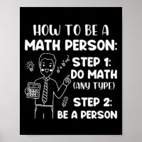 Comment être une personne de maths, drôle mathémat