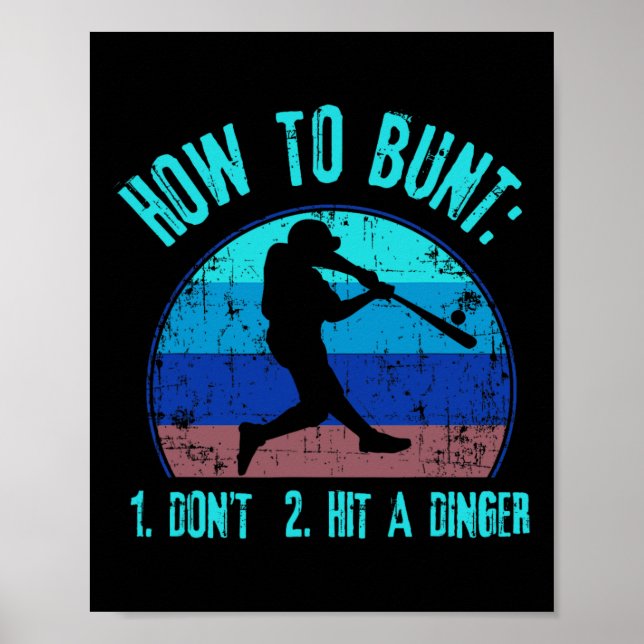 Affiche Comment faire un amorti N'atteignez pas un Dinger  (Devant)