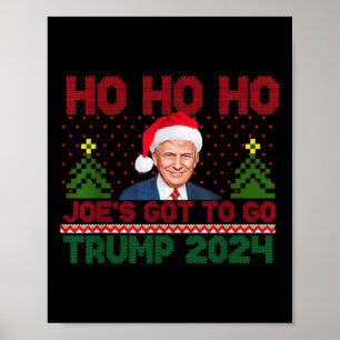 Affiche Comment Ho Ho Ho Joes Doit Aller Trump 2024 Drôle 
