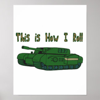 Affiche Comment je marche (char militaire)