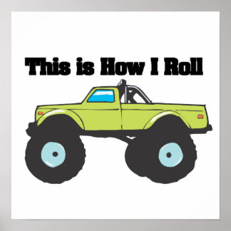 Affiche Comment je roule (Camion Monster)