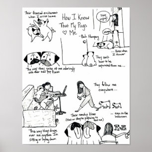 Affiche Comment Je Sais Que Mes Carlins M'Aiment