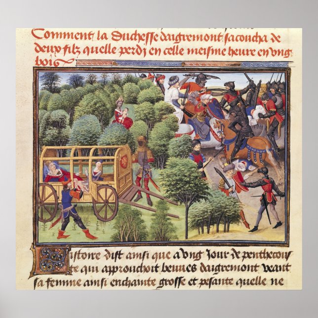 Affiche Comment la duchesse d'Aigremont a donné naissance (Devant)