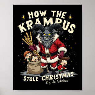 Affiche Comment Le Krampus A Volé Le Krampus De Noël Arriv