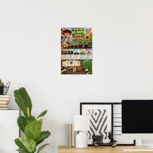 Affiche Comment les plantes poussent