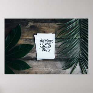 AFFICHE "COMMENT NOUS VIVONS EST CE QUI NOUS REND VRAIMENT