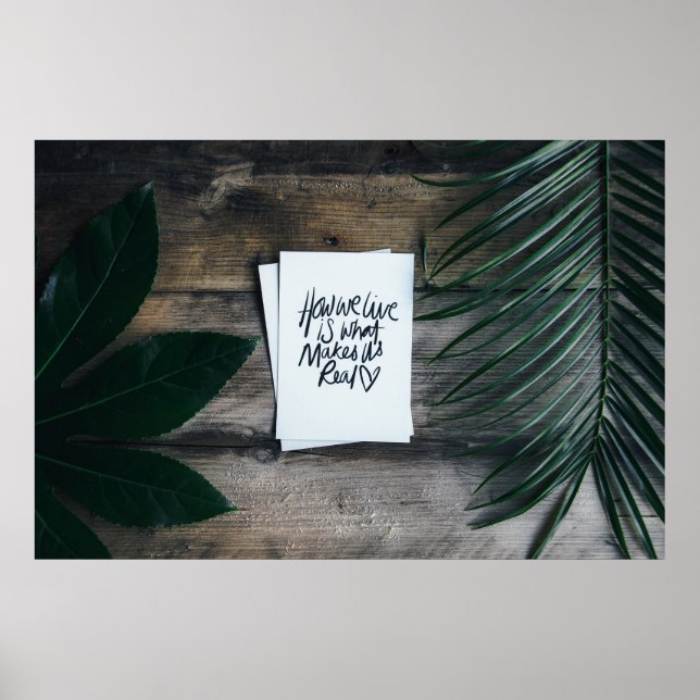 AFFICHE "COMMENT NOUS VIVONS EST CE QUI NOUS REND VRAIMENT (Devant)