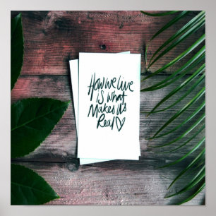 Affiche Comment Nous Vivons La Motivation En Disant Inspir