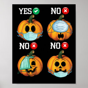 Affiche Comment porter un masque Humours visage