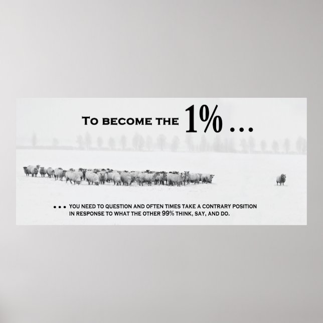 Affiche Comment rejoindre le Club Exclusif 1% (Devant)