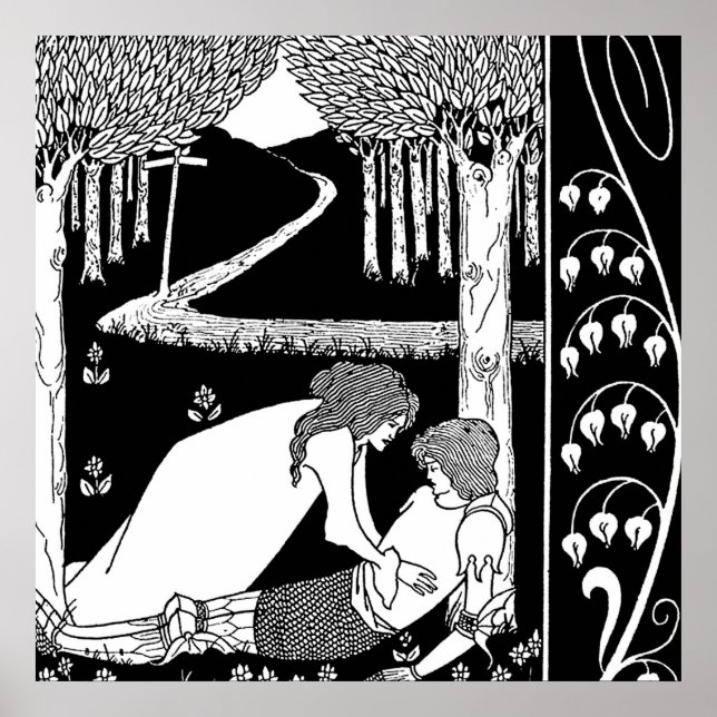 Affiche "Comment Sir Lancelot a été découvert" par Aubrey  (Devant)