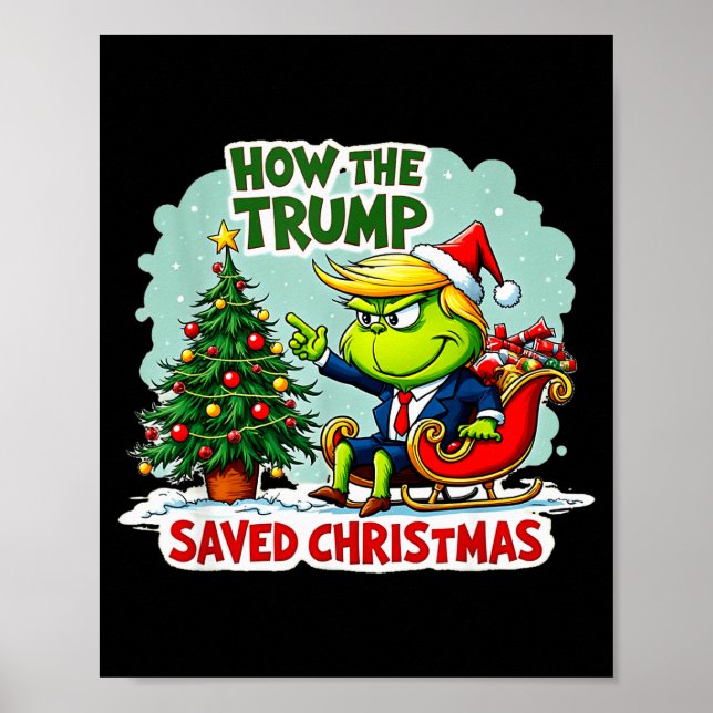 Affiche Comment Trump a sauvé Noël Drôle de Noël Trump (Devant)