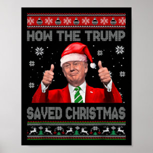 Affiche Comment Trump A Sauvé Noël Drôle Trump Diluant Tru