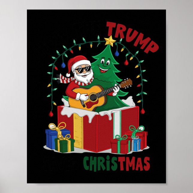 Affiche Comment Trump a sauvé Noël et le Christ des Fêtes (Devant)