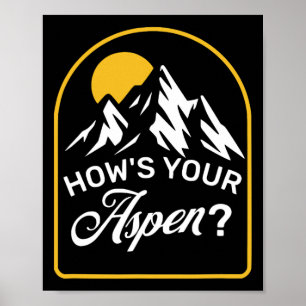 Affiche Comment va votre blague d'Aspen drôle Aspen Colora