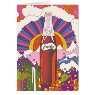 affiche commerciale de soda de style vintage