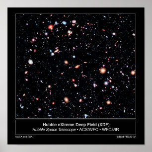 Affiche Communiqué de presse de Hubble Extreme Deep Field