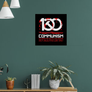 Affiche Communisme, célébrant 100 millions de morts