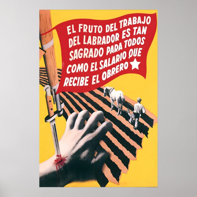 Affiche communiste de la guerre civile espagnole L (Devant)