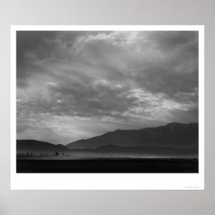 Affiche Commutateur de vue au-dessus de Manzanar, tempête