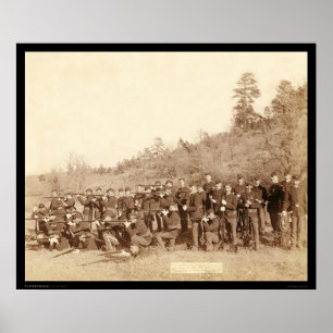Affiche Compagnie C 3e US Infantry Aiming Guns SD 1890