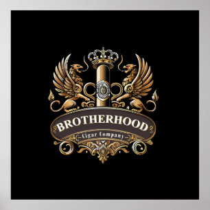 Affiche Compagnie de Cigares Brotherhood