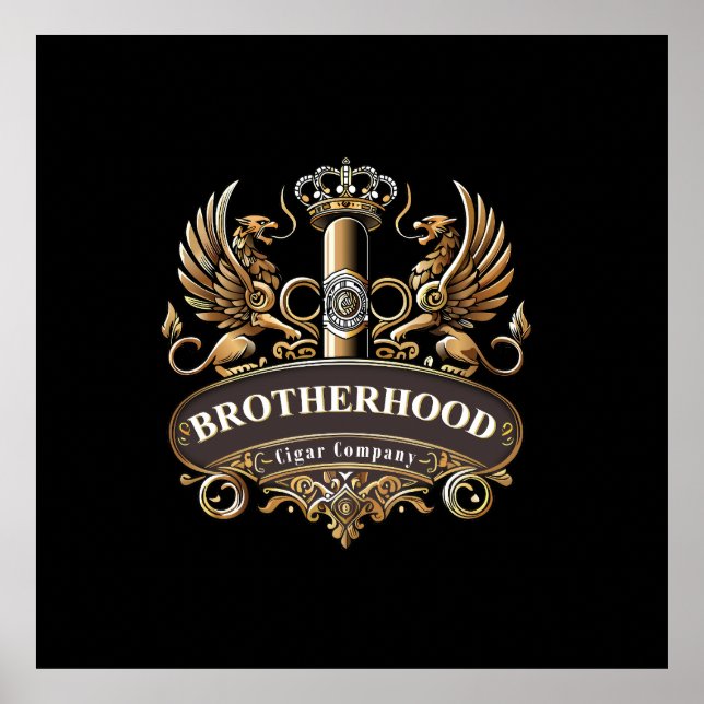 Affiche Compagnie de Cigares Brotherhood (Devant)