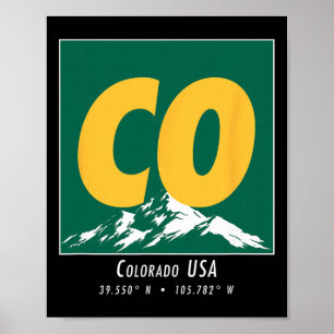 Affiche Compagnie de randonnée et de ski du Colorado Spo v