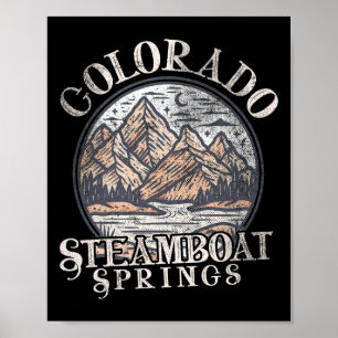 Affiche Compagnie de Steamboat Colorado Springs Randonnée