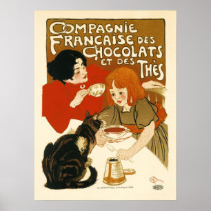 Affiche COMPAGNIE FRANCAISE Des Boissons De Chocolat Stein