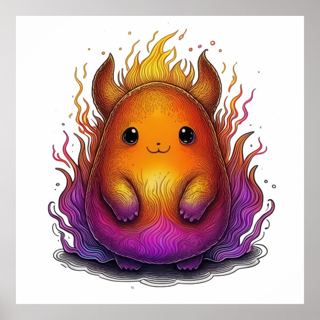 Affiche Compagnon Élément de Feu (Devant)