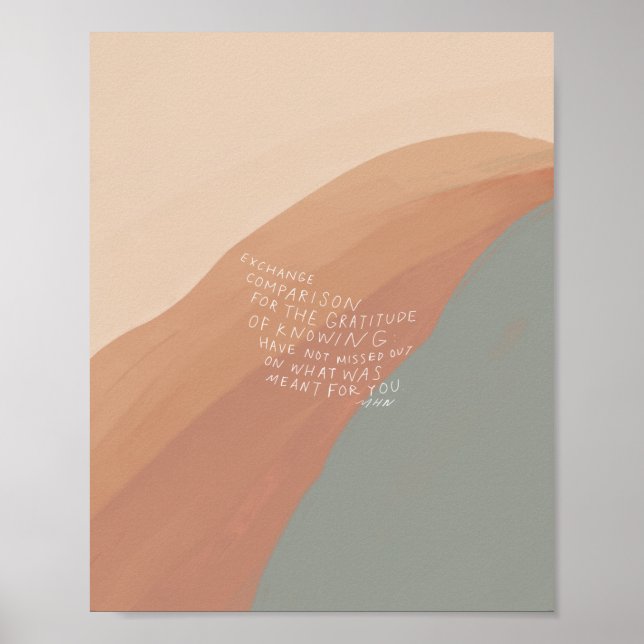 Affiche "Comparaison d'échange pour la gratitude de savoir (Devant)