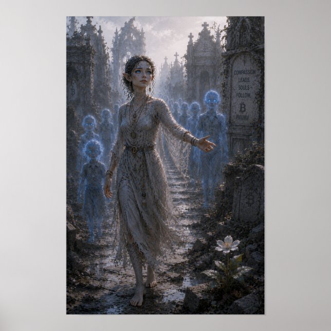 Affiche Compassion / Guide des Âmes / Ruines du Cimetière (Devant)