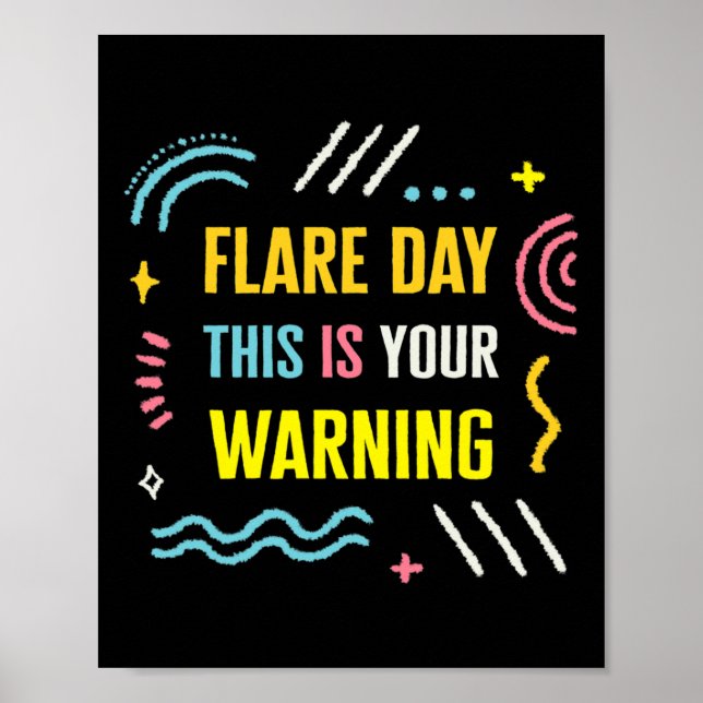 Affiche Complexe de jour de flammes Sensibilisation au syn (Devant)