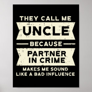 Affiche Complice de Crime Mauvaise Influence Drôle Fête de