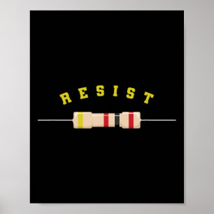 Affiche Composant électronique de résistance électronique