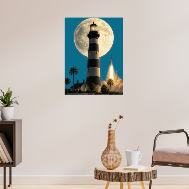 Affiche Composite du phare de Cap Canaveral (Salon 3)
