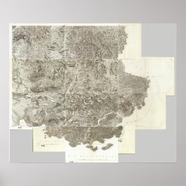 Affiche Composite Map of France (Devant)