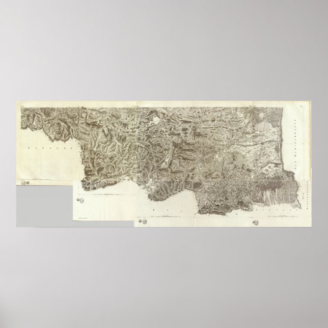 Affiche Composite Map of France (Devant)